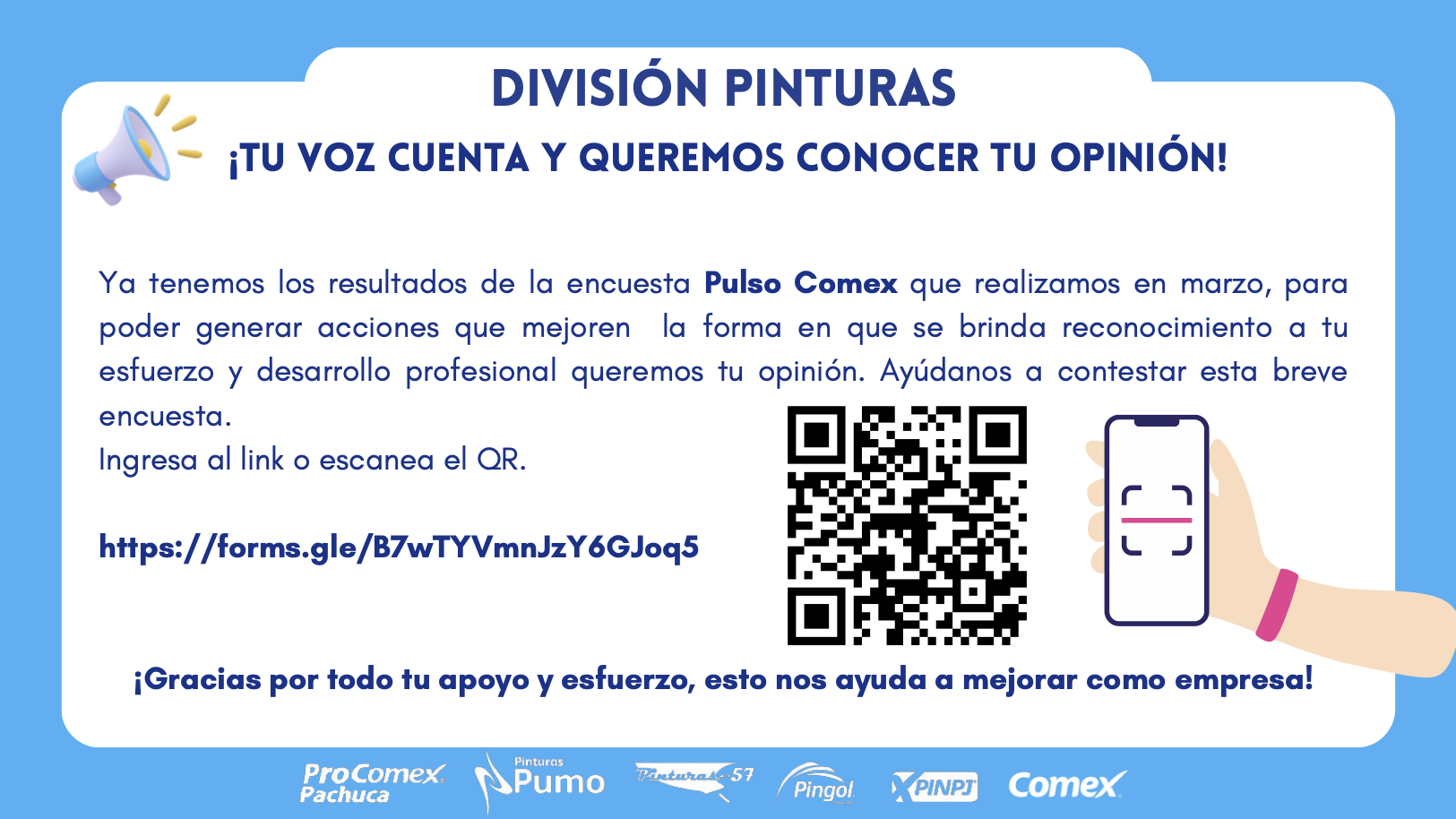 ¡Tu voz cuenta y queremos conocer tu opinión!